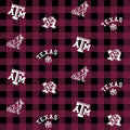 NCAA-Texas A&M Aggies Buffalo Plaid Cotton Fabric by the yard