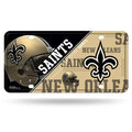 New Orleans Saints License Plate Metal