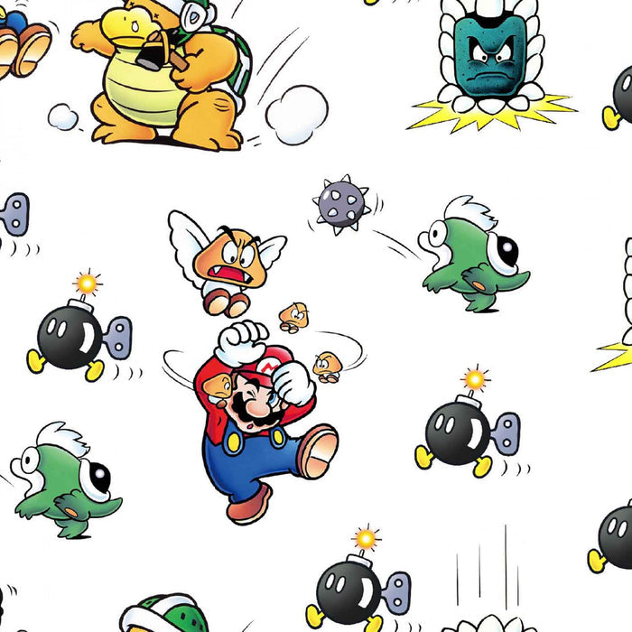Nintendo Super Marios in Trouble Fabric by the yard