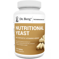 Nutritional Yeast Tablets, 270 Tablets, no synthetic vitamins added, front view, bottle with Dr. Berg branding.