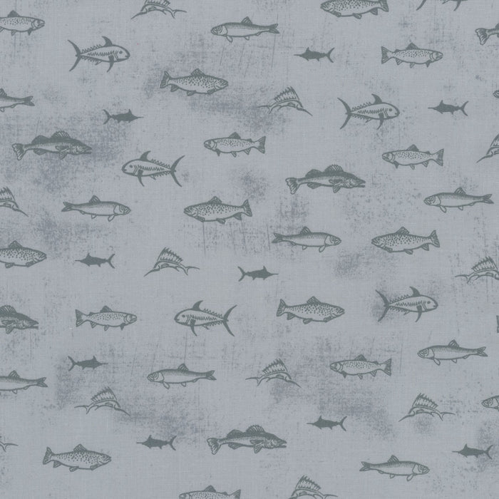 Old Guys Rule Fish Fabric by the yard