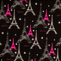 Paris Fashion Eiffel Tower Fabric by the yard