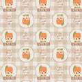 Peter Pan and Tinker Bell Plaid Badges Fabric by the yard
