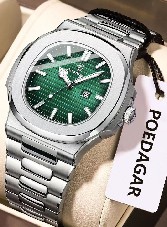 POEDAGAR Man Watch Waterproof Luminous Men's Watch Quartz - 40.5mm