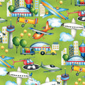 Ready for Takeoff Planes Airport Fabric by the yard