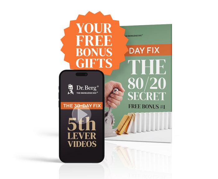 Your free bonus gift: The 30-Day Fix—includes 5th Lever videos and a guide, The 30-Day Fix: The 80/20 Secret.