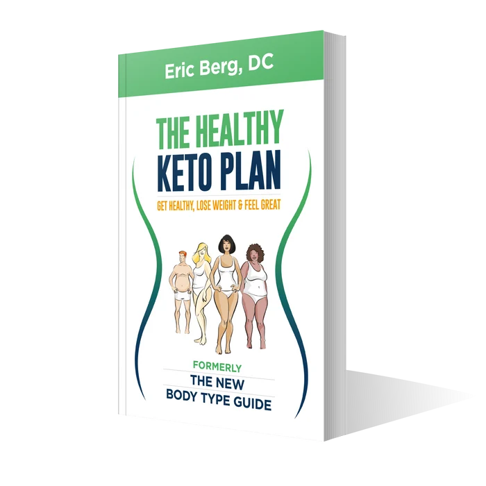 The Healthy Keto Plan, angled view, showing book thickness, 398 pages.