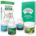 Dr. Berg's Thyroid Body Type Package: 2 books and 4 supplement bottles.
