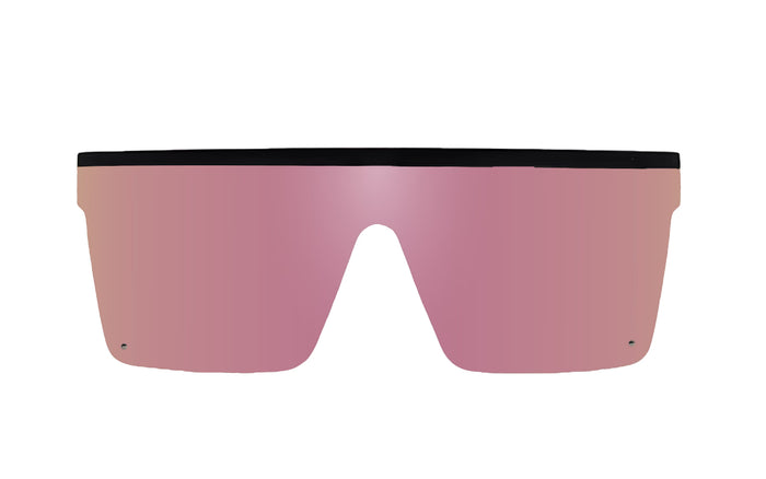 Tidal Wave - Matte Black - Rose Quartz Pink Lens Polarized