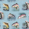 Tight Lines Fish Fabric by the yard