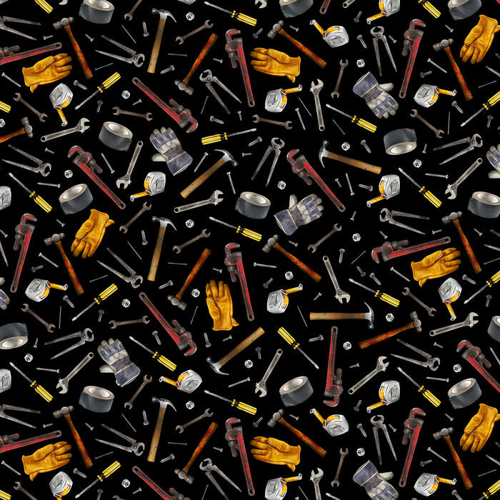 Tools Hammer Screwdriver Fabric by the yard