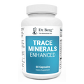 Trace Minerals Enhanced, 60 capsules, front view, bottle with Dr. Berg branding.