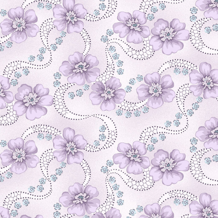 Twilight Garden by Holly Hilt Daisy Roses Fabric by the yard