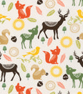 Woodland Squirrels Foxes Deers Fabric by the yard